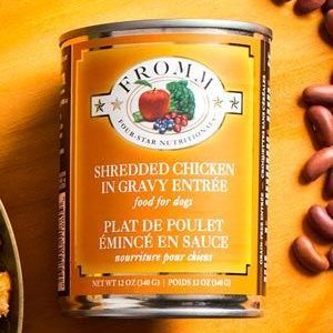 Fromm Four Star Shredded Chicken Canned Food for Adult Dogs - 12oz