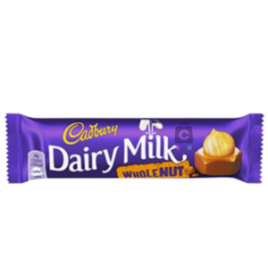 Cadbury Dairy Milk Whole Nut Chocolate 45g