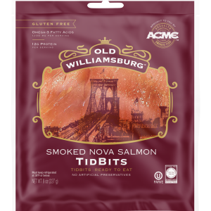 Salmon Smoked Nova Tidbits 8Oz Old Williamsburg (P)