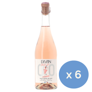 Divin Sparkling Rose Non-Alcoholic  0.0% ABV 75cl x 6