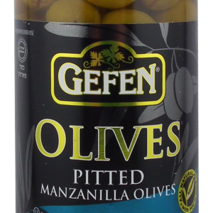 Olive Manz Pitted 8Oz Gefen