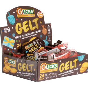 Coins Chocolate Dark 24X.53Oz Glicks