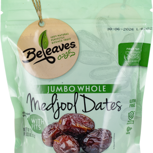 Dates Medjool Whole Jumbo 12Oz Beleaves (P)