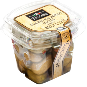 Olives Cracked Marinated 7.8Oz Tuscanini