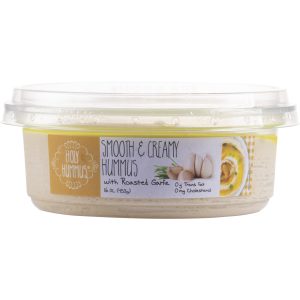 Hummus Creamy With Roasted Garlic 16Oz Holy Hummus (D)