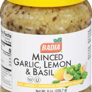 BADIA Garlic, Lemon & Basil minced 8 oz