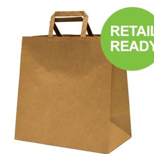 CASTAWAY MEDIUM FLAT HANDLE CARRY BAG 25PC