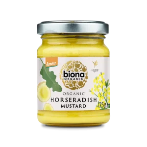 Biona Organic Horseradish Mustard 125g