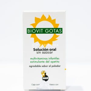 BIOVIT GOTAS SOLUCION ORAL SIN AZUCAR MULTIVITAMINAS INFATILES SETIMULANTE DEL APETIO AGRADABLE SABOR AL PALADOR  30 ML