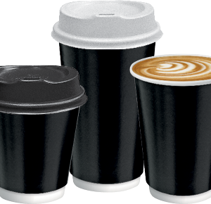 FPA 8OZ COOL WALL BLACK CUP 25PC