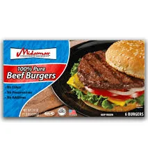 MIDAMAR Beef Burger Patties 1.3 lb