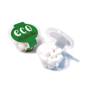 Promotional Branded Mint Imperials in a Custom Eco Pot