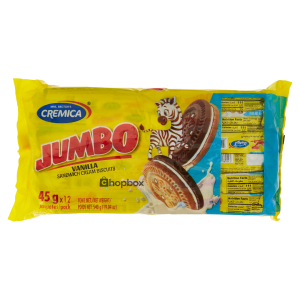 Cremica Jumbo Vanilla Cream Biscuits 45g (12 pc)