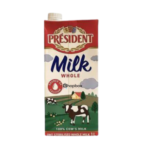 President Whole UHT Milk 1lt
