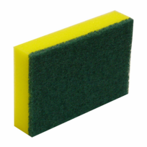 SCOURER SPONGE –  GREEN & YELLOW 10PC