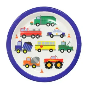 Cars and Trucks Party Plates 22cm Pack of 10