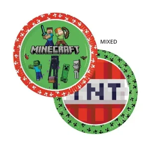 Minecraft Party Plates  Pack of 8