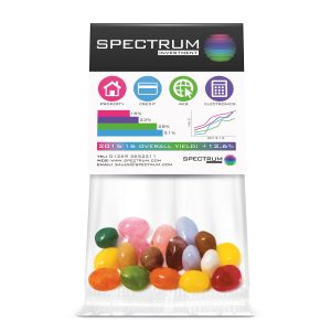 20g Customised Info Card Bags – Jelly Beans