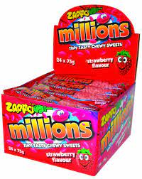 ZAPPO MILLIONS STRAWBERRY 75G