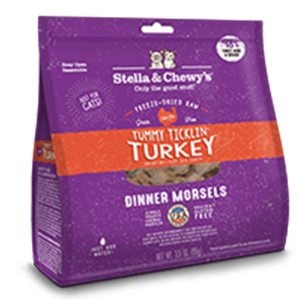 Stella & Chewys Freeze Dried Raw Tummy Ticklin' Turkey for Adult Cats