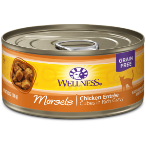 Wellness Chicken Morsels Canned Food for Adult Cats