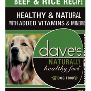 Dave's Naturally Healthy Beef & Rice Canned Food for Adult Dogs - 13.2oz
