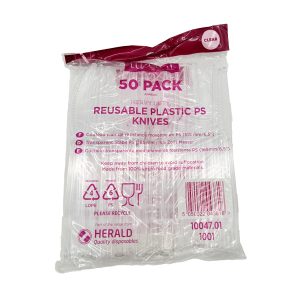 Plastic Knives Reusable (Clear) – 1000pcs