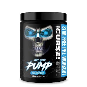 JNX The Curse Pump Stim-Free Pre-Workout Blue Raspberry Flavor